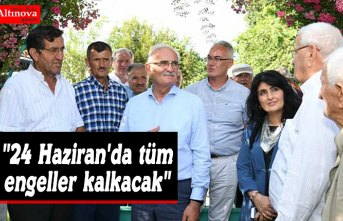 Yılmaz, "24 Haziran'da tüm engeller kalkacak"