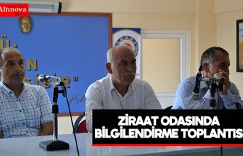 Ziraat Odasında bilgilendirme toplantısı