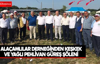 Alaçamlılar Derneğinden Keşkek ve Yağlı Pehlivan Güreş Şöleni