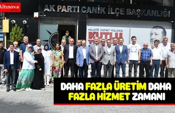 DAHA FAZLA ÜRETİM DAHA FAZLA HİZMET ZAMANI