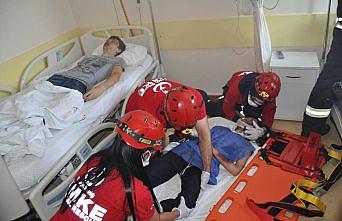 Hastanede yangın tatbikatı gerçeğini aratmadı