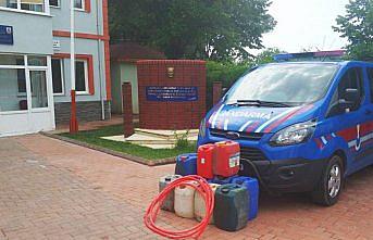 İş makinesinden mazot hırsızlığı