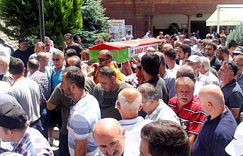 Kaza sonucu ölen iş makinesi operatörü toprağa verildi