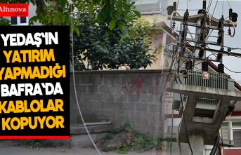Kopan elektrik kablosu tehlike saçtı