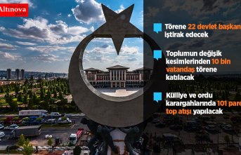 Külliye'deki tören dünyanın öne çıkanları arasında yer alacak