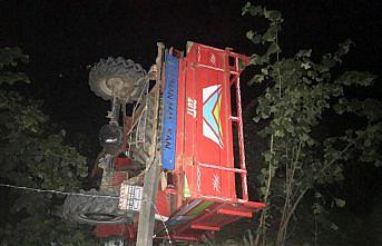 Ordu'da tarım aracı devrildi: 3 yaralı