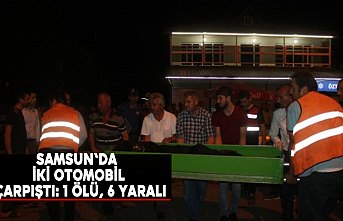 Samsun'da iki otomobil çarpıştı: 1 ölü, 6 yaralı