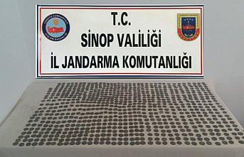 Sinop'ta Roma dönemine ait 789 sikke ele geçirildi