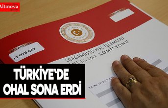 Türkiye'de OHAL sona erdi