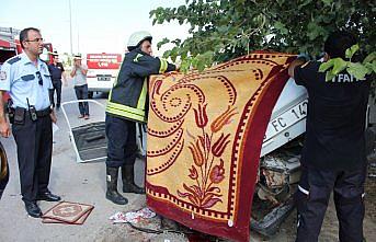 Yolcu otobüsü ile otomobil çarpıştı: 2 ölü, 1 yaralı