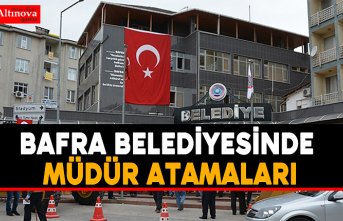 Bafra Belediyesi’nde 5 şube müdürünün yeri değiştirildi