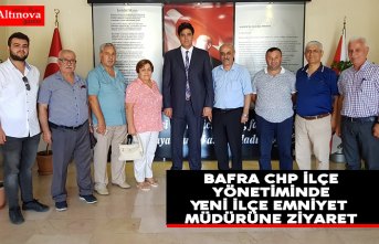 Bafra CHP İlçe Yönetiminde Yeni İlçe Emniyet Müdürüne Ziyaret