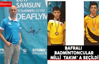 BAFRALI BADMİNTONCULAR MİLLÎ TAKIM' A SEÇİLDİ
