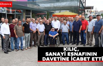 BAŞKAN KILIÇ KÜÇÜK SANAYİ SİTESİ ESNAFLARININ DAVETİNE İCABET ETTİ