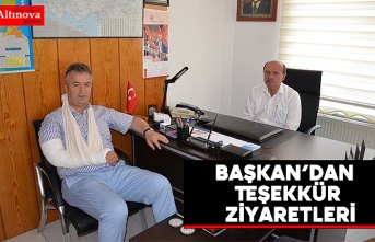 Başkan’dan Teşekkür Ziyaretleri