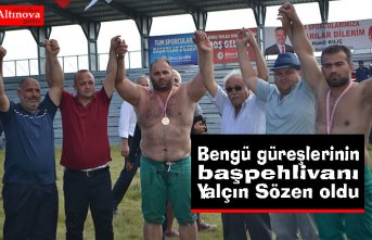 Bengü güreşlerinin başpehlivanı Yalçın Sözen oldu