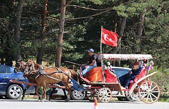 Bolu'daki tabiat parklarında ziyaretçi yoğunluğu