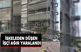 İnşaatın iskelesinden düşen işçi ağır yaralandı