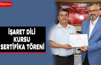 İŞARET DİLİ KURSU SERTİFİKA TÖRENİ