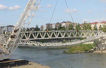 Köprü inşaatında 1 işçi yaralandı