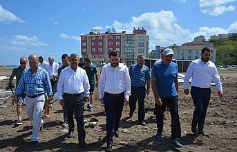 Milletvekili Maviş, stadyum inşaatını inceledi