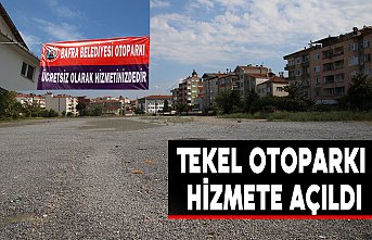 Tekel otoparkı hizmete açıldı