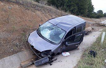 Tokat'ta hafif ticari araç devrildi: 6 yaralı