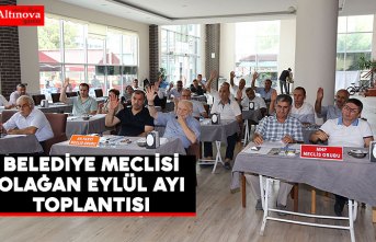 BAFRA BELEDİYE MECLİSİ OLAĞAN EYLÜL AYI TOPLANTISINI GERÇEKLEŞTİRDİ