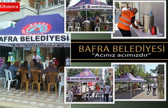 BAFRA BELEDİYESİ TAZİYE ÇADIRI İLE TAKDİR TOPLUYOR