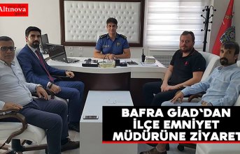 Bafra Giad'dan İlçe Emniyet müdürüne ziyaret
