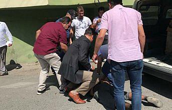 Bafra'da elinde satır bulunan şahıs yakalandı