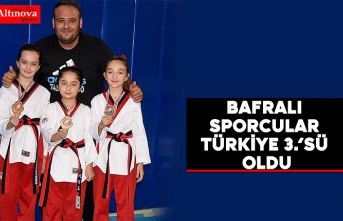 Bafralı Sporcular Türkiye 3.’sü Oldu
