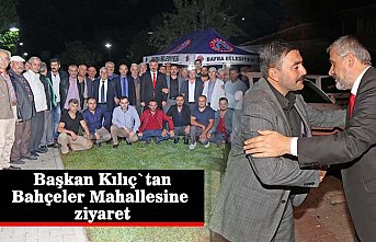 BAHÇELER MAHALLESİ SAKİNLERİNDEN BAŞKAN KILIÇ’A TEŞEKKÜR