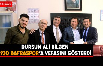  DURSUN ALİ BİLGEN 1930 BAFRASPOR’A VEFASINI GÖSTERDİ