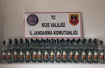 Rize'de kaçak içki ele geçirildi