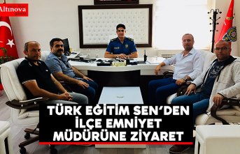 Türk Eğitim Sen’den Bafra İlçe Emniyet Müdürüne Ziyaret