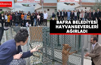 Bafra Belediyesi hayvanseverleri ağırladı
