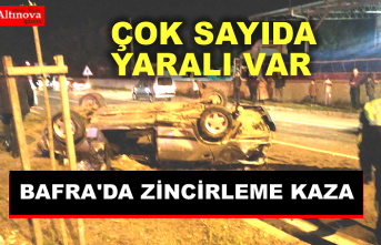 Bafra'da Zincirleme Kaza 6 Yaralı