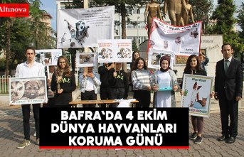 Bafra`da 4 Ekim Dünya Hayvanları Koruma günü