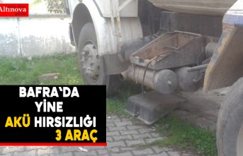Bafra`da akü hırsızlığı