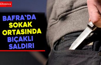 Bafra`da bıçaklı saldırı