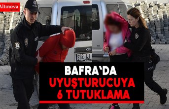 Bafra`da uyuşturucuya 6 tutuklama