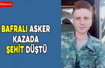 Bafralı asker şehit düştü