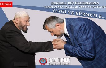 BAŞKAN KILIÇ’IN 1 EKİM DÜNYA YAŞILAR GÜNÜ KUTLAMA MESAJI