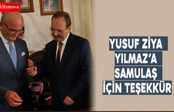 BAŞKAN ŞAHİN ‘DEN YUSUF ZİYA YILMAZ’A SAMULAŞ İÇİN TEŞEKKÜR