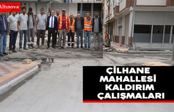 ÇİLHANE MAHALLESİ KALDIRIM ÇALIŞMALARI