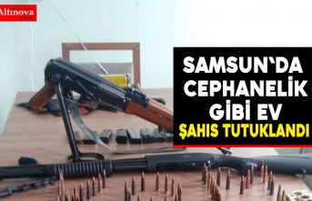 İkametinde kalaşnikof bulunan zanlı tutuklandı