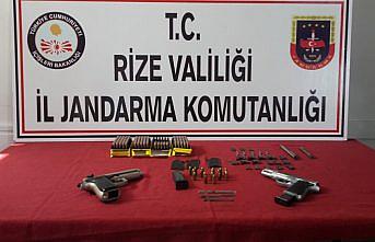 Rize'de kaçak silah atölyesine operasyon