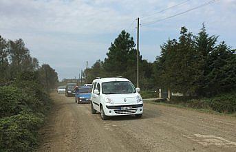 Terme'de vatandaşlardan yol eylemi