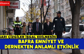 Bafra Emniyet ve Dernekten anlamlı etkinlik